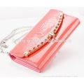 New fashion leather woman pvc clutch bag with zipper closure.OEM orders are welcome.